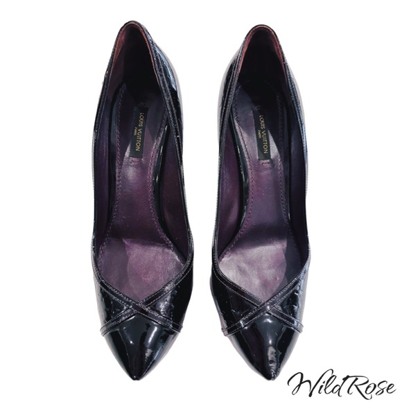 Louis Vuitton Bordeaux Purple Monogram Vernis Tamara Pump SZ 40 - Picture 5 of 17